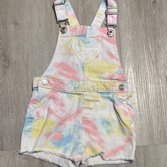 Kids Tie-Dye Denim Overalls - Picture 1 of 2